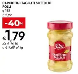 Bennet Carciofini tagliati sottolio POLLI offerta