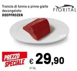 Iper La Grande Trancio di tonno a pinne gialle decongelato DEEPFROZEN offerta