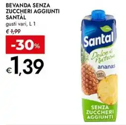Bennet Bevanda senza zuccheri aggiunti SANTAL offerta
