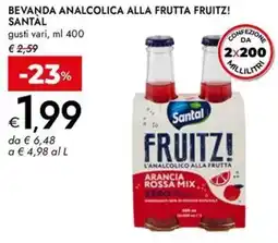 Bennet Bevanda analcolica alla frutta fruitz! SANTAL offerta