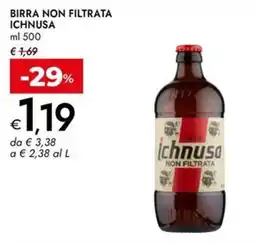 Bennet Birra non filtrata ICHNUSA offerta