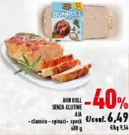 Conad Superstore Bon roll senza glutine AIA offerta