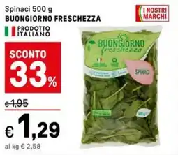 Iper La Grande Spinaci BUONGIORNO FRESCHEZZA offerta