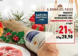 Conad Superstore Prosciutto sapori dintorni SAPORI&DINTORI CONAD offerta