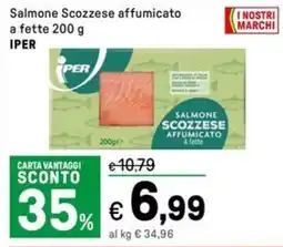 Iper La Grande Salmone Scozzese affumicato a fette IPER offerta