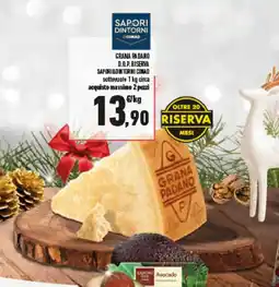 Conad Superstore Grana padano d.o. p. riserva SAPORI & DINTORNI CONAD offerta