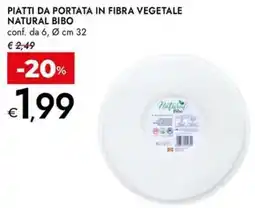 Bennet Piatti da portata in fibra vegetale NATURAL BIBO offerta