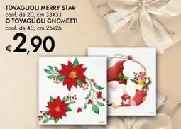Bennet Tovaglioli merry star o tovaglioli gnometti offerta