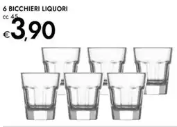 Bennet 6 bicchieri liquori offerta