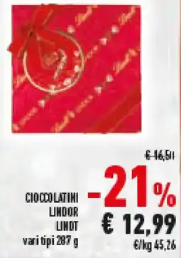 Conad Superstore Cioccolatini lindor LINDT offerta