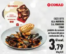 Conad Superstore Cozze cotte alla marina ra eal pomodoro CONAD offerta