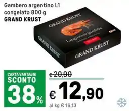 Iper La Grande Gambero argentino L1 congelato GRAND KRUST offerta
