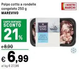 Iper La Grande Polpo cotto a rondelle congelato MAREVIVO offerta