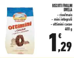 Conad Superstore Biscotti frollini DIVELLA offerta