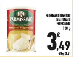 Conad Superstore Parmigiano reggiano grattugito PARMISSMO offerta