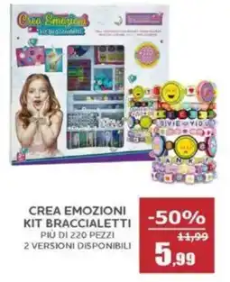Happy Casa Crea emozioni kit braccialetti offerta