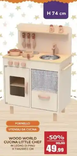 Happy Casa Wood world cucina little chef offerta