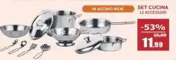 Happy Casa Set cucina 12 accessori offerta