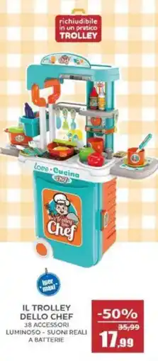 Happy Casa Il trolley dello chef 38 accessori offerta