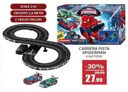 Happy Casa Carrera pista spiderman a batterie offerta