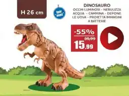 Happy Casa Dinosauro H 26 cm offerta