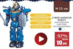 Happy Casa Cyber warrior robot H 33 cm offerta