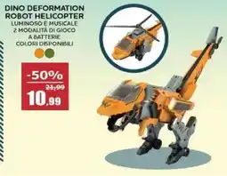 Happy Casa Dino deformation robot helicopter offerta