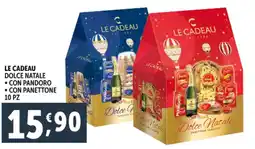 Deco Supermercati Le cadeau dolce natale, con pandoro, con panettone offerta