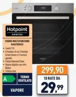 Unieuro Hotpoint FORNO MULTIFUNZIONE HA0255HSX offerta