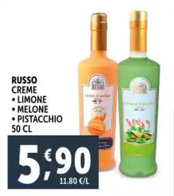 Deco Supermercati Russo creme limone, melone, pistacchio offerta