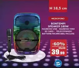 Happy Casa Bontempi speaker 180W offerta