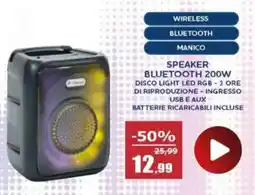 Happy Casa Speaker bluetooth 200W offerta