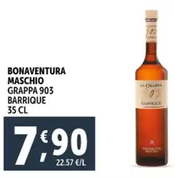 Deco Supermercati Bonaventura maschio grappa 903 barrique offerta