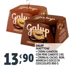 Deco Supermercati Galuprum panettone, crema gianduia con pere candite offerta