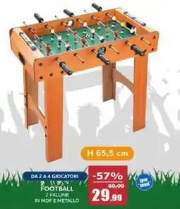Happy Casa Football 2 palline in mdf e metallo offerta