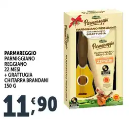 Deco Supermercati Parmareggio parmiggiano reggiano + grattugia chitarra brandani offerta