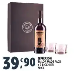 Deco Supermercati Jefferson tailor made pack + 2 bicchieri offerta