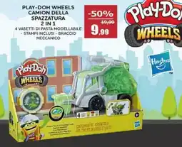 Happy Casa Play-doh wheels camion della spazzatura 2 in 1 offerta