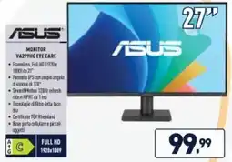 Unieuro ASUS MONITOR VA279HG EYE CARE offerta