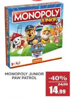 Happy Casa Winning moves monopoly junior paw patrol offerta