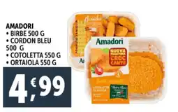 Deco Supermercati Amadori birbe, cordon bleu offerta
