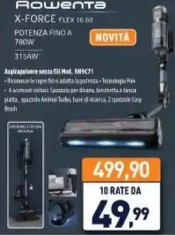 Unieuro Rowenta X-FORCE FLEX 16.60 offerta