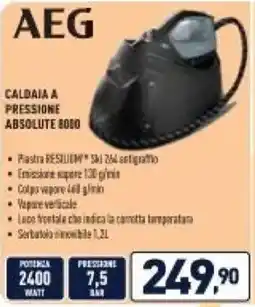 Unieuro AEG caldaia a pressione absolute offerta