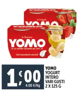 Deco Supermercati Yomo yogurt intero offerta