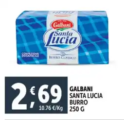 Deco Supermercati Galbani santa lucia burro offerta