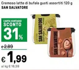 Iper La Grande Cremoso latte di bufala SAN SALVATORE offerta