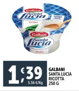 Deco Supermercati Galbani santa lucia ricotta offerta