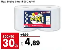 Iper La Grande Maxi Bobina Ultra 1500 2 rotoli offerta