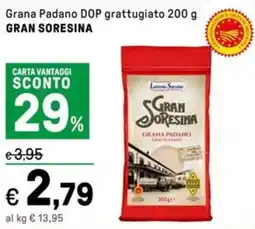 Iper La Grande Grana Padano DOP grattugiato MARCHI GRAN SORESINA offerta