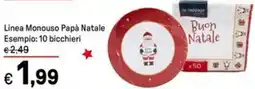 Iper La Grande Linea Monouso Papà Natale offerta